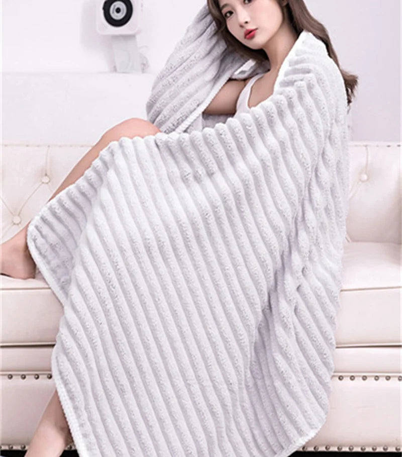 Quick Absorption Coral Plush Towel