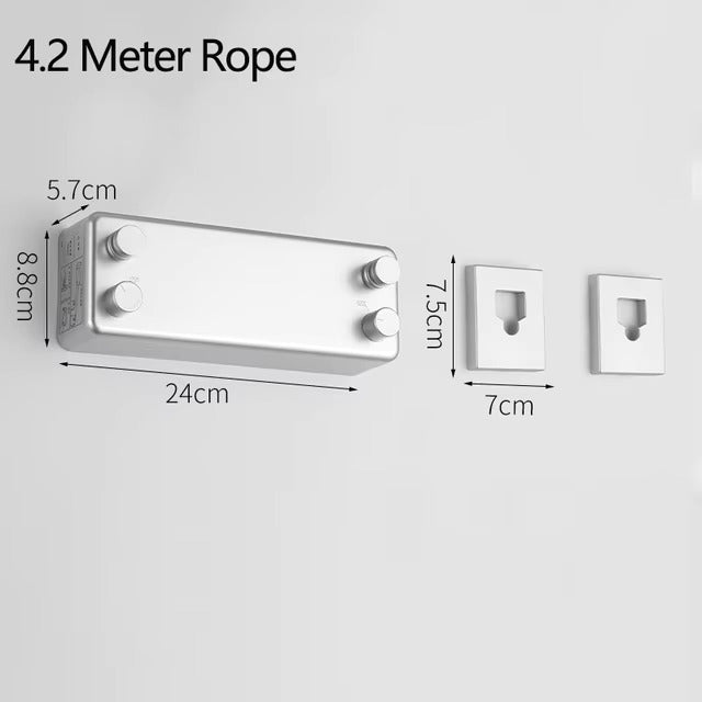 SnapLine™ - Retractable Space-Saving Clothesline