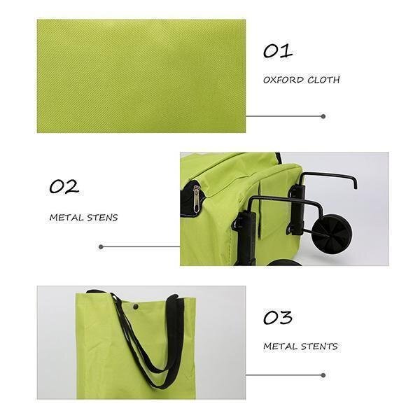 2 In 1 Foldable Waterproof Shopping Cart - TumTum