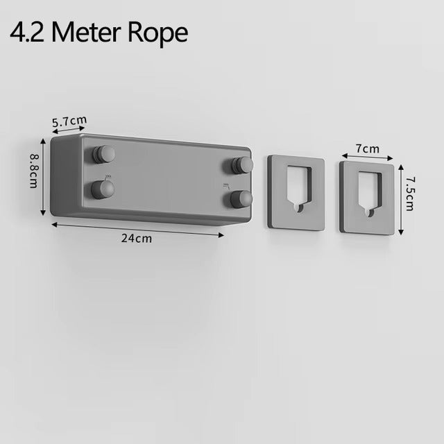 SnapLine™ - Retractable Space-Saving Clothesline