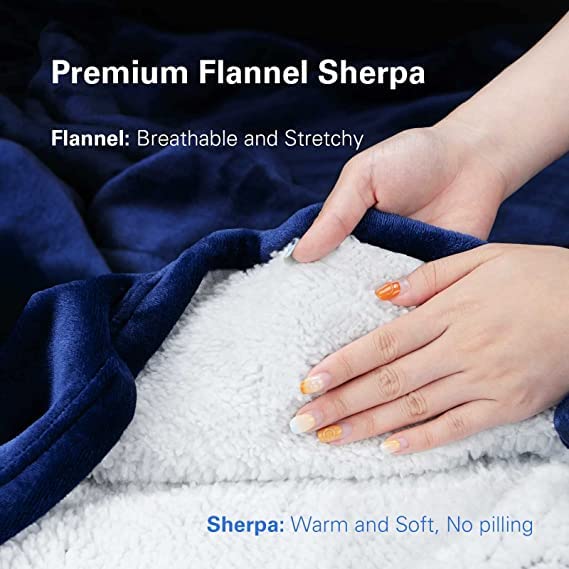 Flannel Blanket with Sleeves Winter