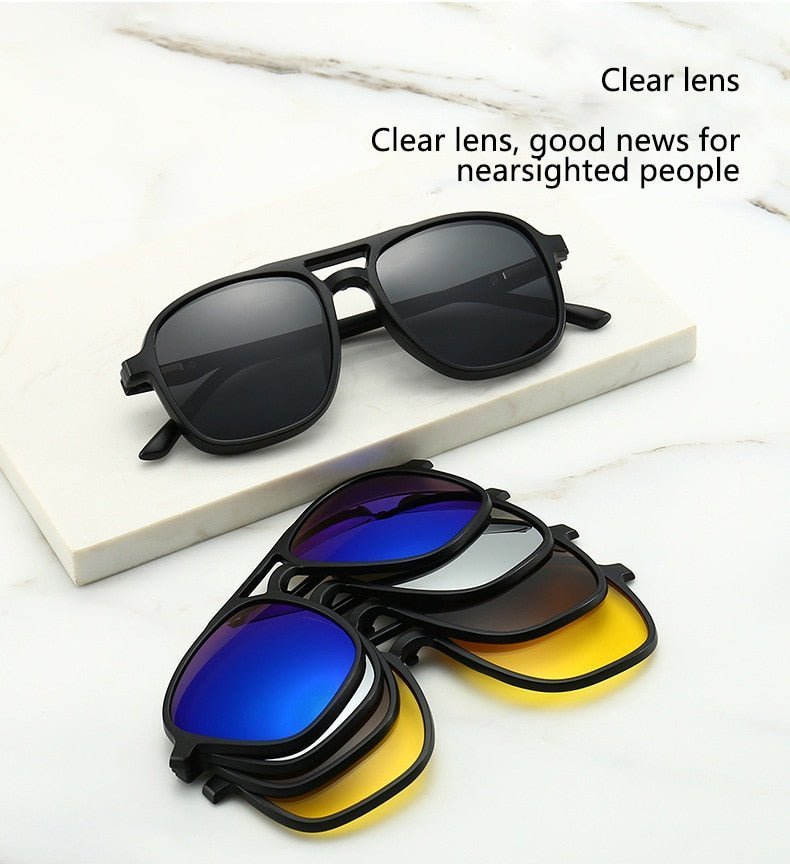 6 IN 1 POLARIZED SUNGLASSES - TumTum