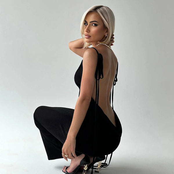 Serenity Backless Maxi Dress