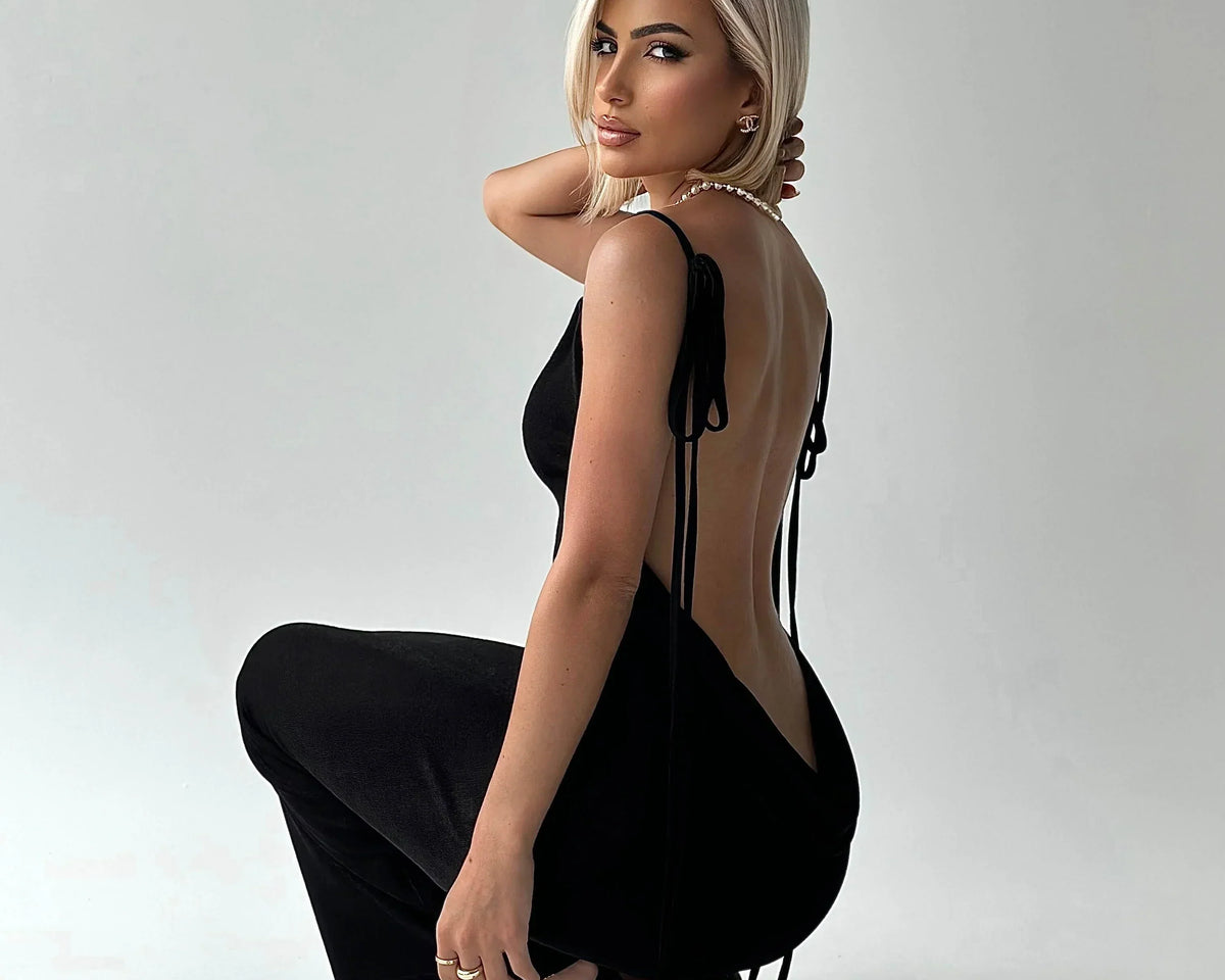 Serenity Backless Maxi Dress
