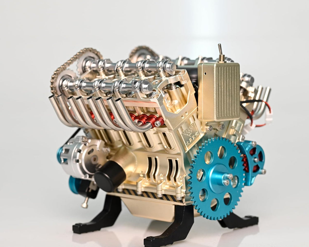 GearFusion™ - V8 Mechanical Metal Assembly Diy Car Engine Model [500+ Pcs]