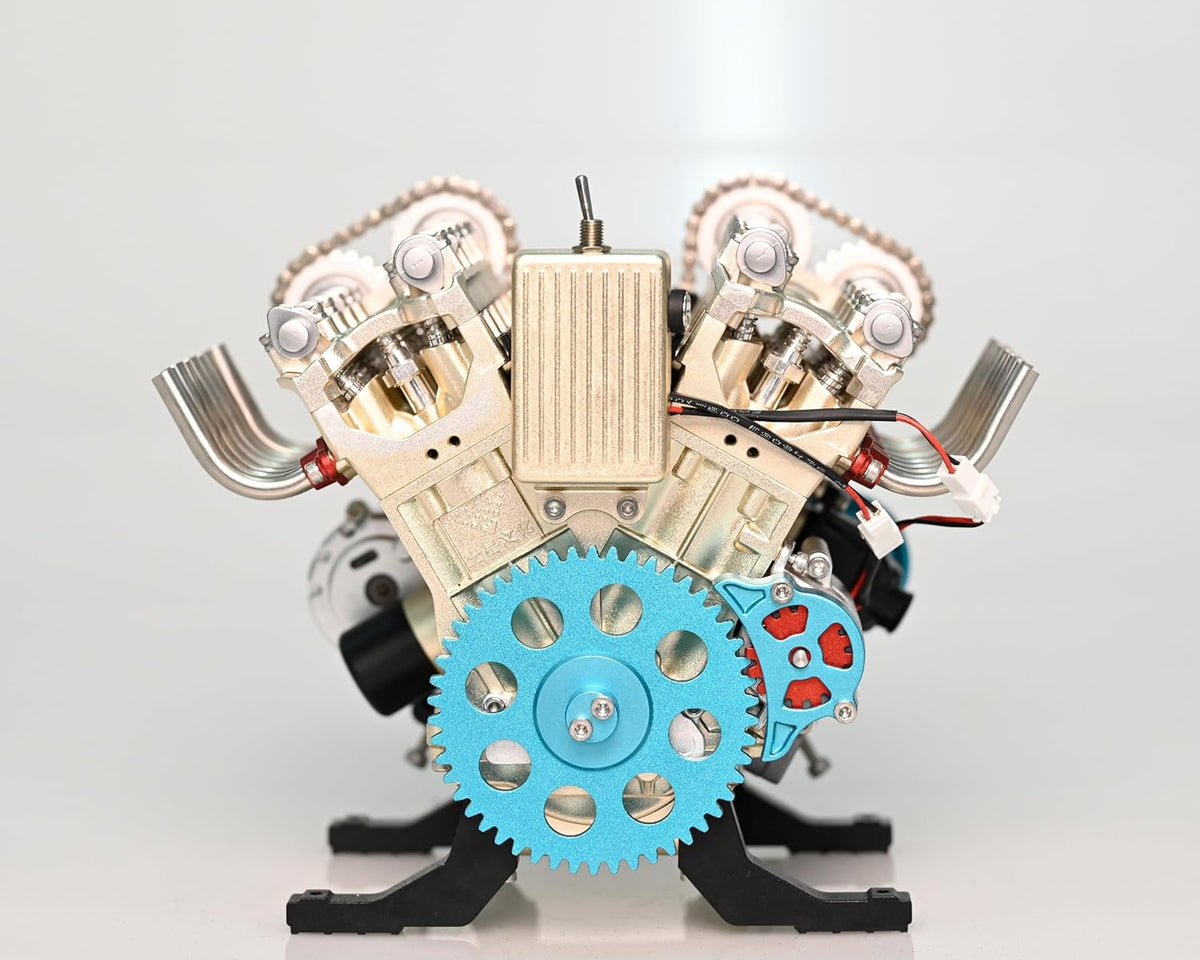 GearFusion™ - V8 Mechanical Metal Assembly Diy Car Engine Model [500+ Pcs]