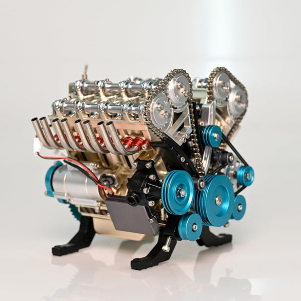 GearFusion™ - V8 Mechanical Metal Assembly Diy Car Engine Model [500+ Pcs]