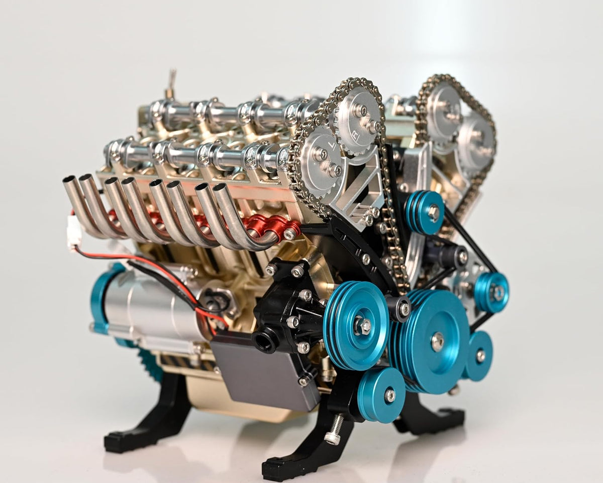 GearFusion™ - V8 Mechanical Metal Assembly Diy Car Engine Model [500+ Pcs]