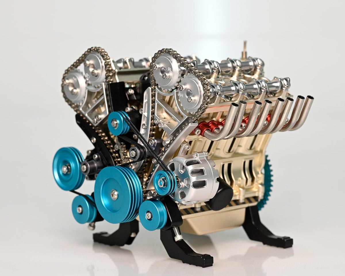 GearFusion™ - V8 Mechanical Metal Assembly Diy Car Engine Model [500+ Pcs]
