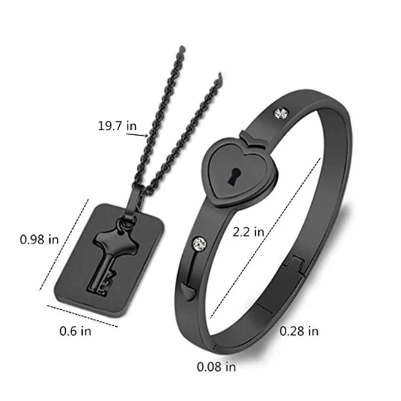 LoveLock™ - Stainless Steel Key Pendant Necklace