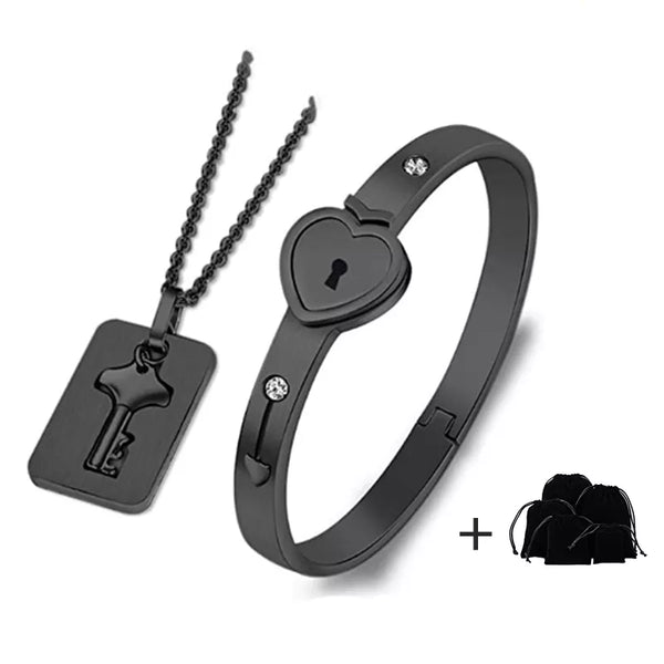 LoveLock™ - Stainless Steel Key Pendant Necklace