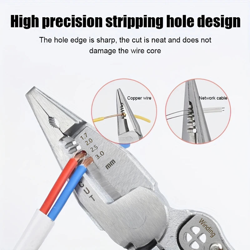 9-In-1 Wire Stripper with Voltage Tester