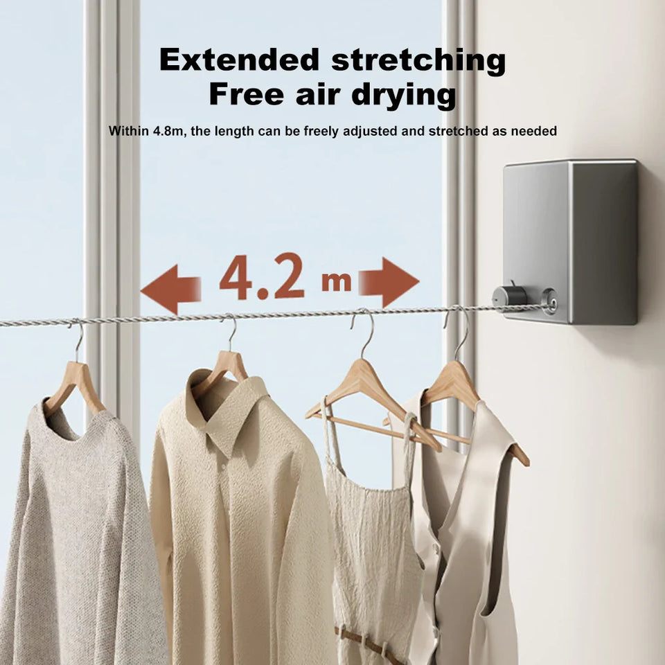 SnapLine™ - Retractable Space-Saving Clothesline