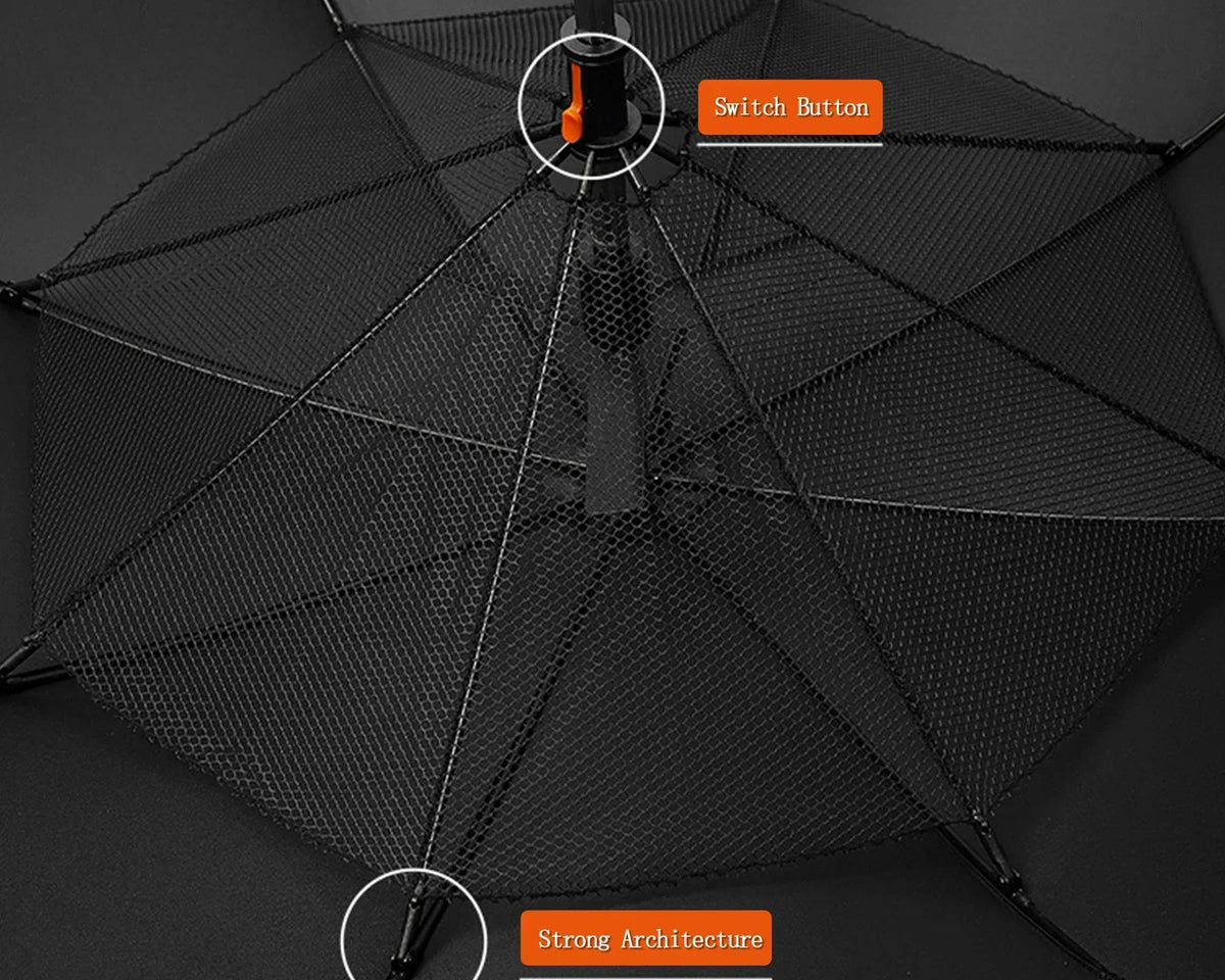 BreezeShade™ - Portable Umbrella with Fan