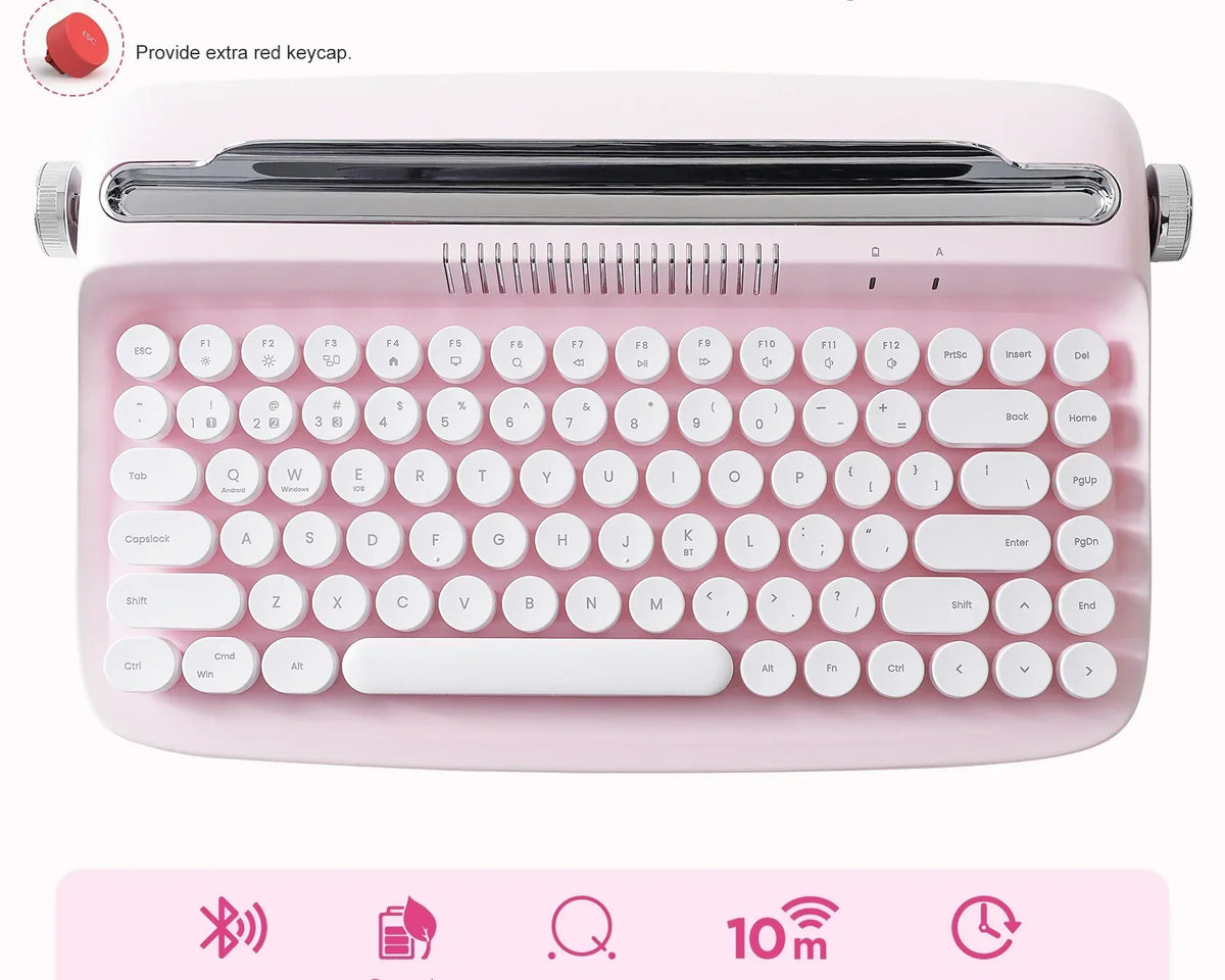 RetroType™ - Wireless Bluetooth Typewriter Keyboard