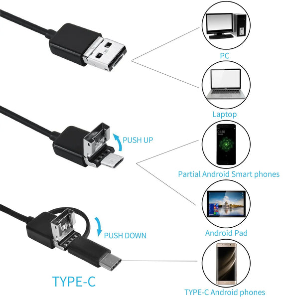 TwistView ™ - 3 In 1 Inspection Camera