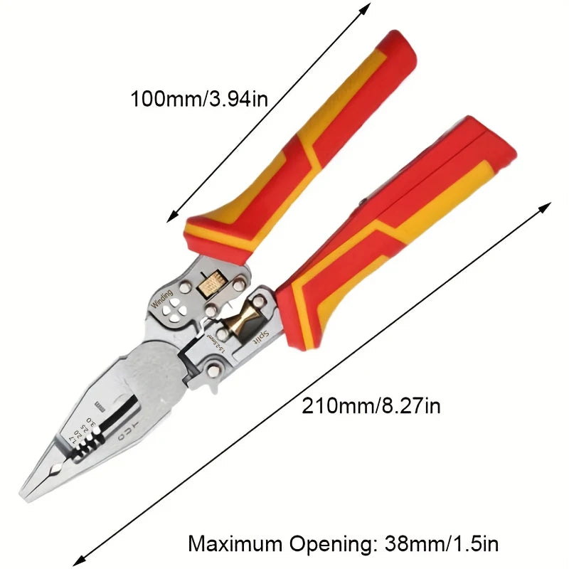 9-In-1 Wire Stripper with Voltage Tester