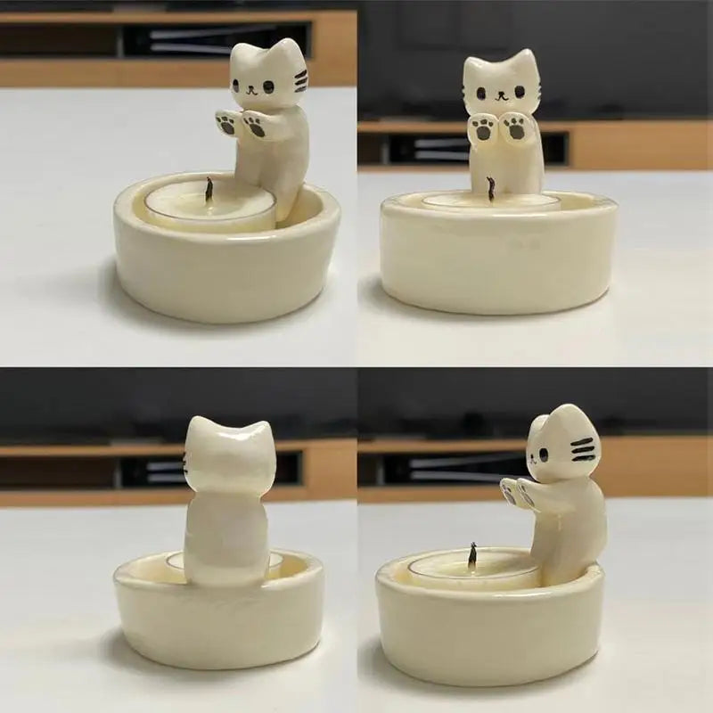 MeowGlow™ - Cute Kitten Candle Holder