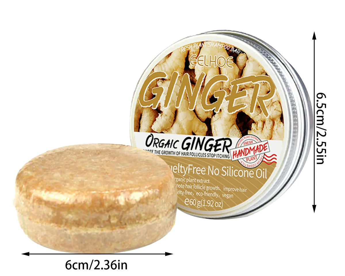 OrganicRoots™ - Ginger Hair Regrowth Shampoo Bar