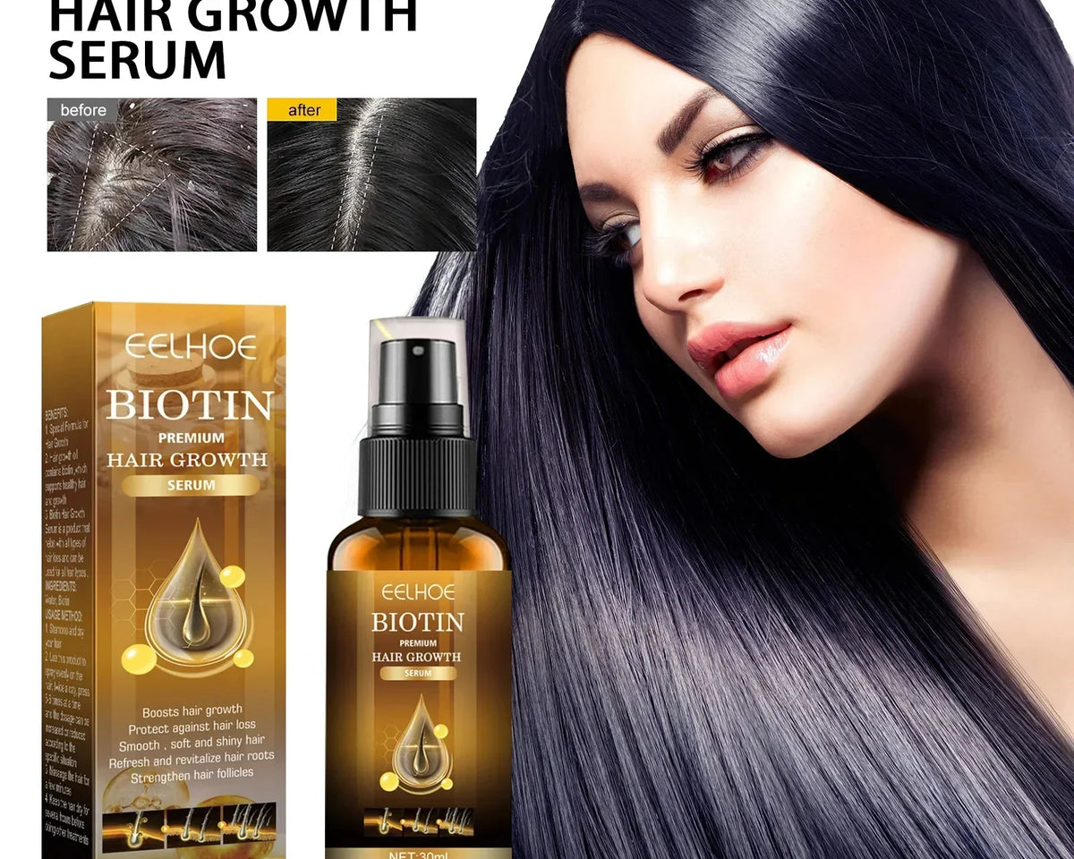 🔥(LAST DAY SALE-80% OFF) Moonbiffy™ Biotin Premium Hair Growth Serum