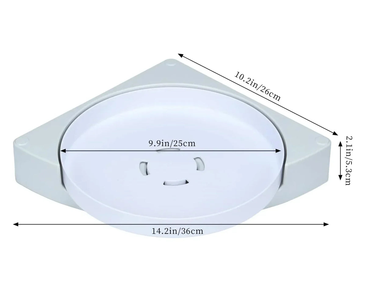 SwivelShelf™ - 360° Rotate Bathroom Shelf