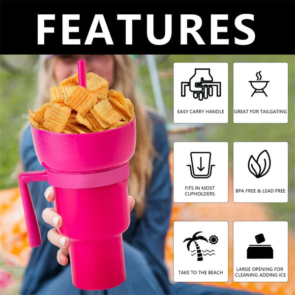 SnackSip™ - Snack Bowl and Mug