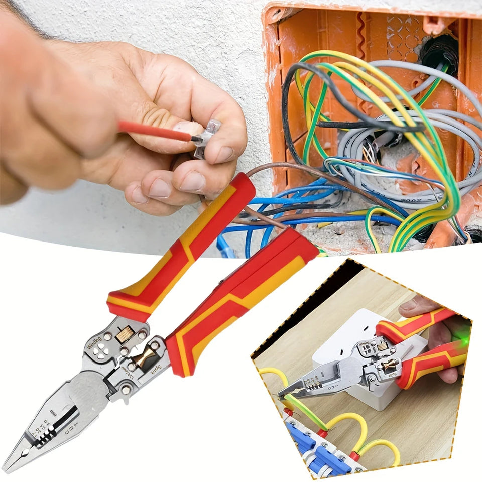 9-In-1 Wire Stripper with Voltage Tester