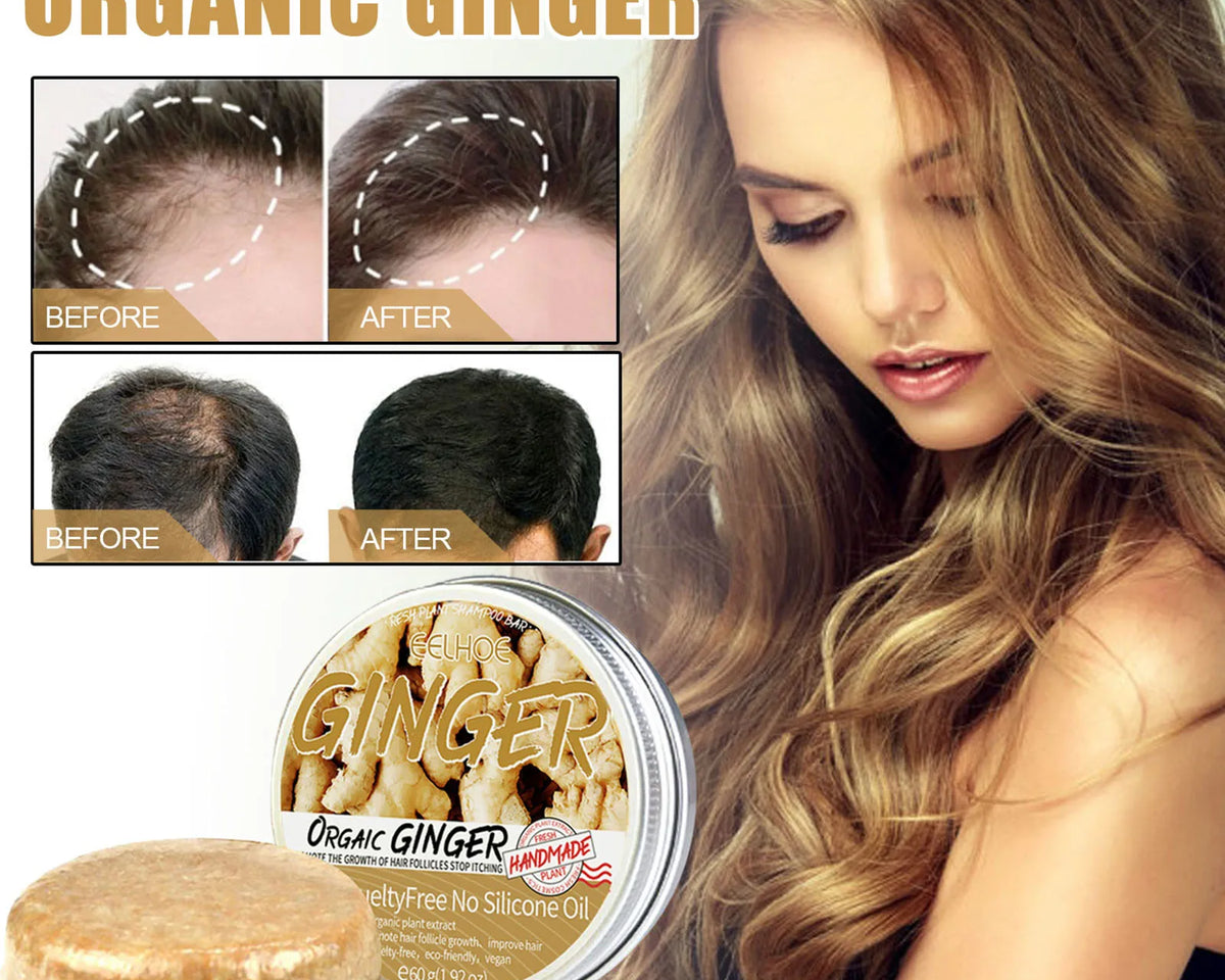 OrganicRoots™ - Ginger Hair Regrowth Shampoo Bar