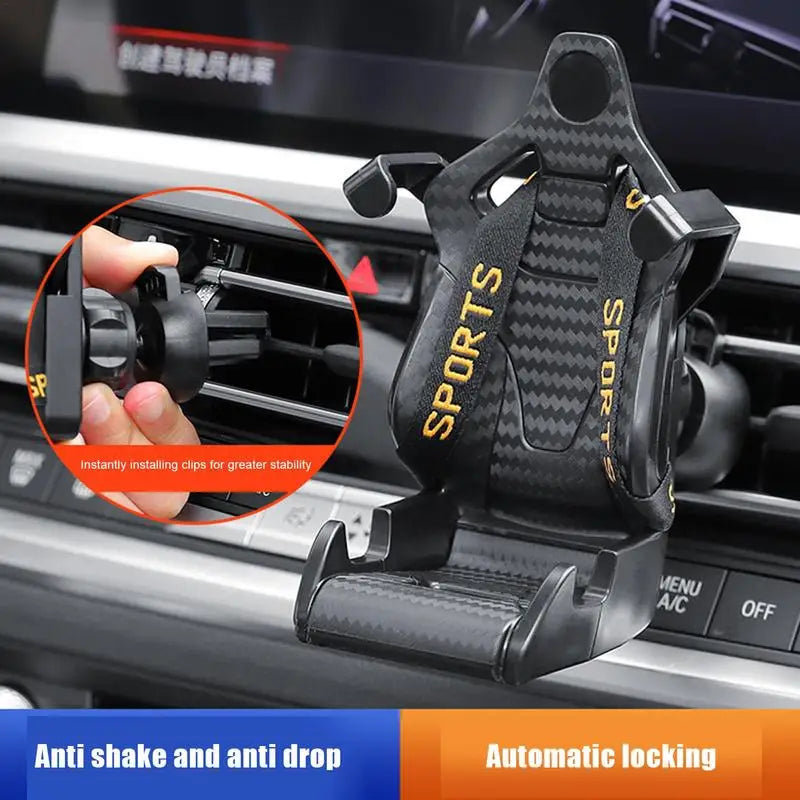 DriveDock™ - Racing Seat shape Car Phone Holder
