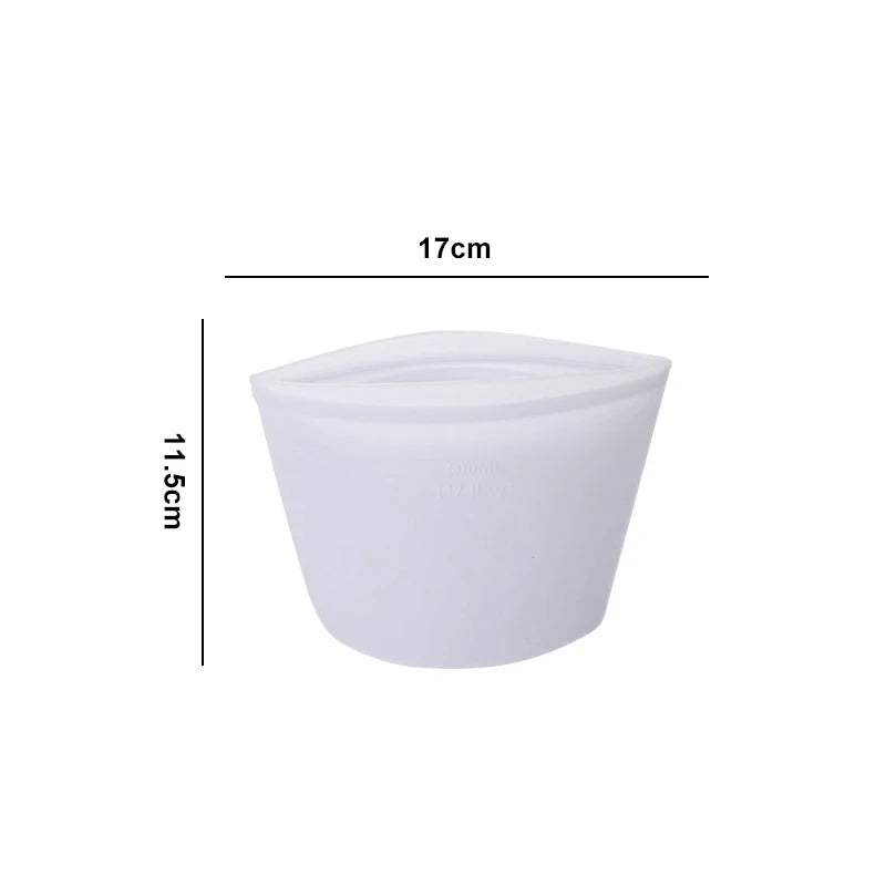 FreshLock™ -  Silicone Ziplock Food Storage Bag