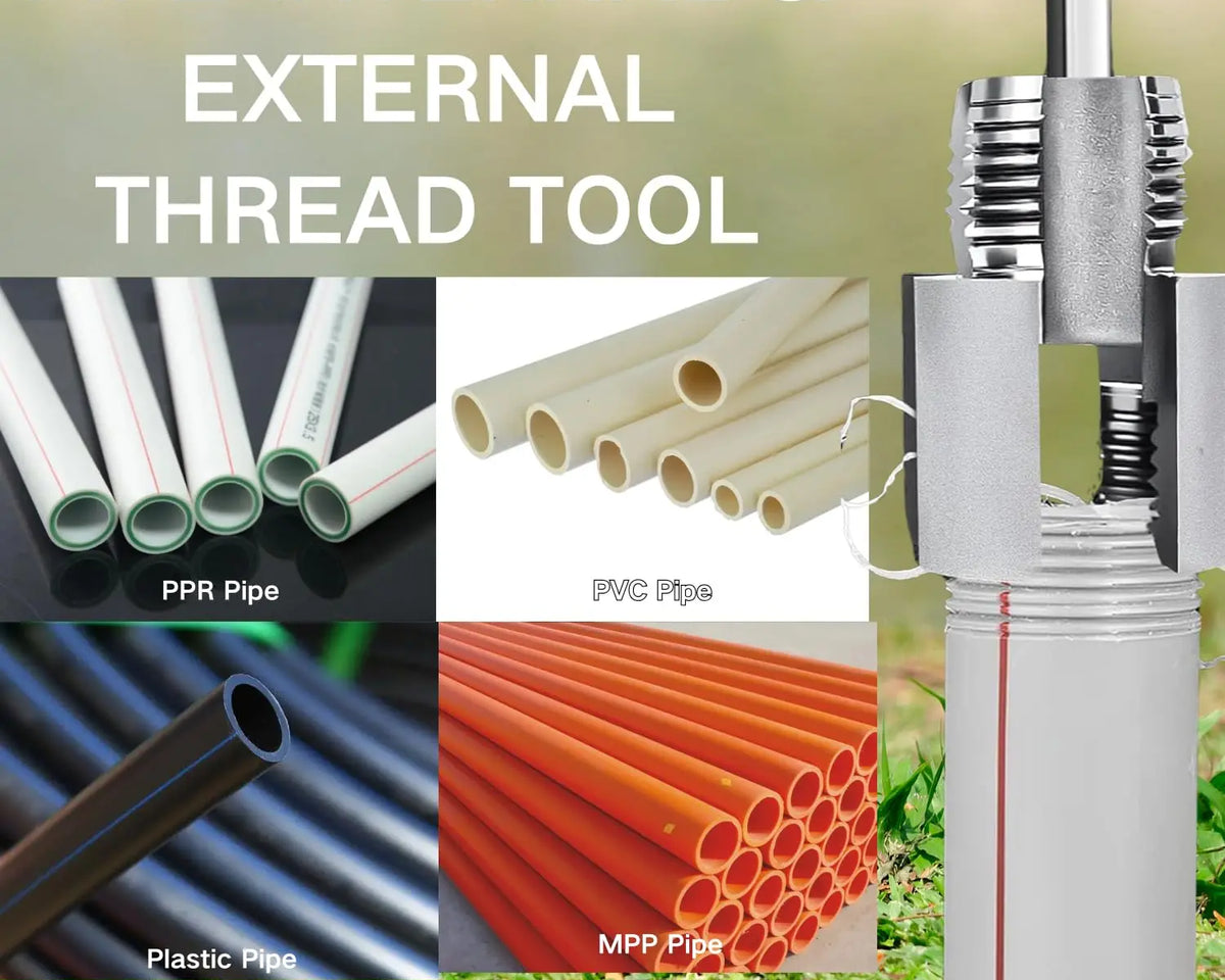 PipeThreader ™ - for PVC Plastic Pipe