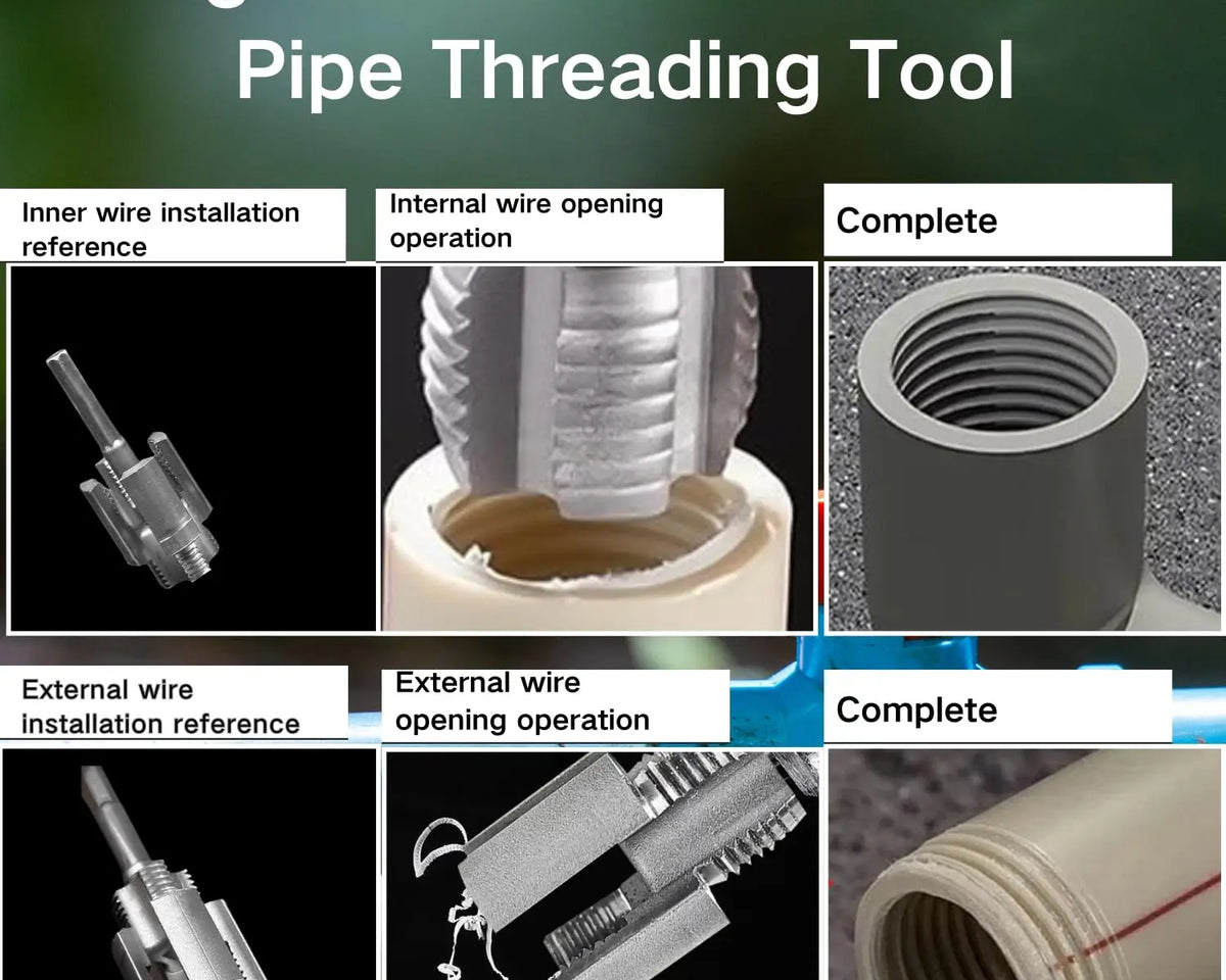 PipeThreader ™ - for PVC Plastic Pipe