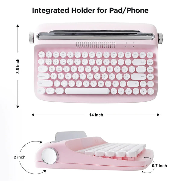 RetroType™ - Wireless Bluetooth Typewriter Keyboard