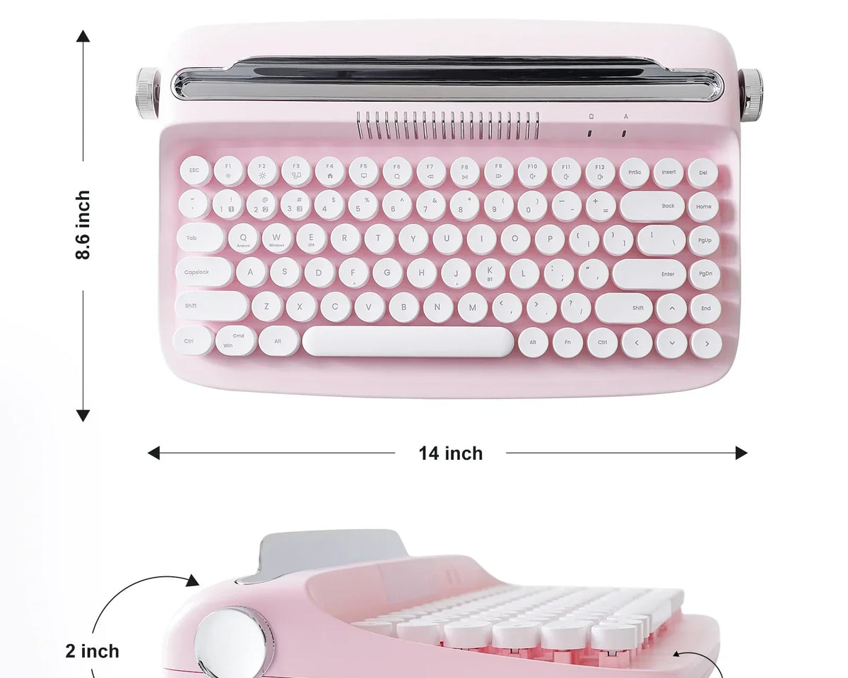 RetroType™ - Wireless Bluetooth Typewriter Keyboard