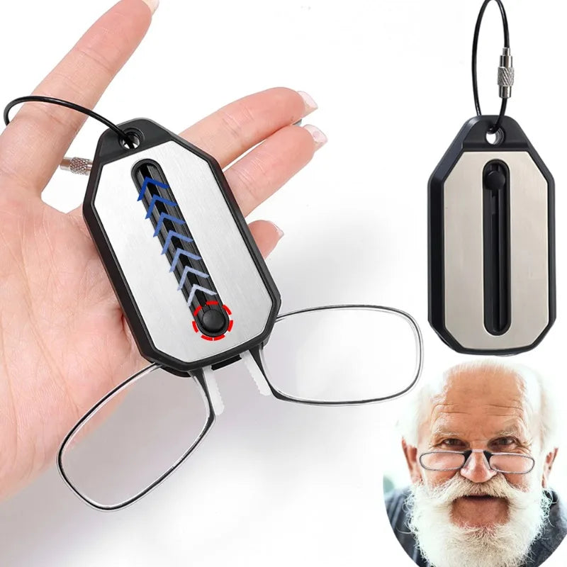 FoldFocus™ - Mini Nose-Clip Reading Glasses
