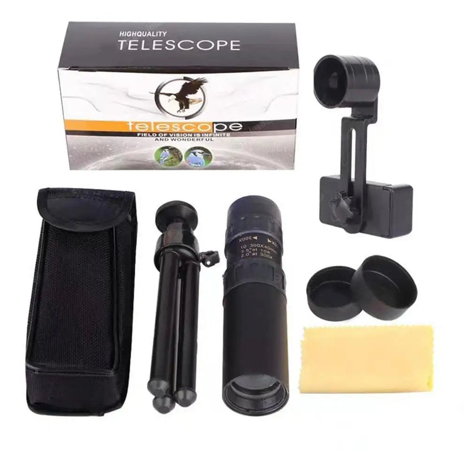 🔭 SkyPhone™ 300X Ultra-Zoom Tactical Monocular