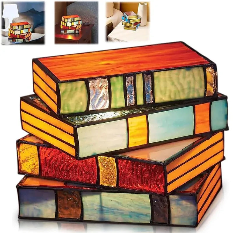 BookGlow™ - Stacked Books Lamp