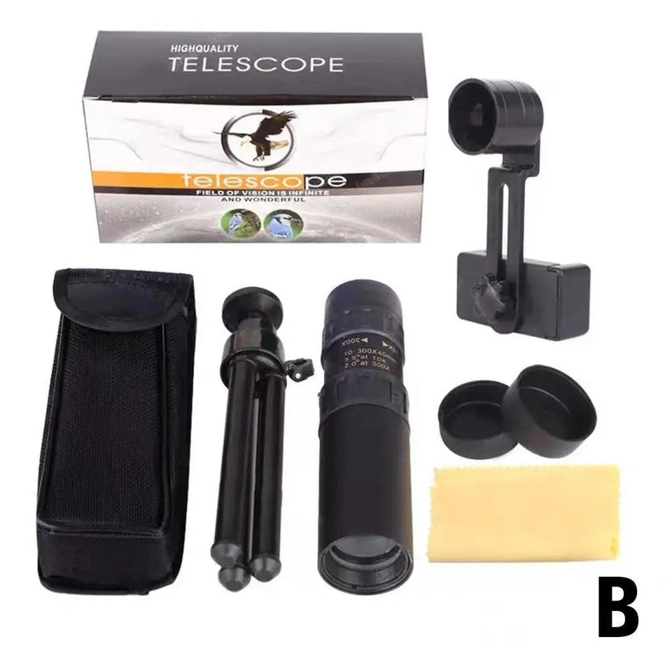 🔭 SkyPhone™ 300X Ultra-Zoom Tactical Monocular