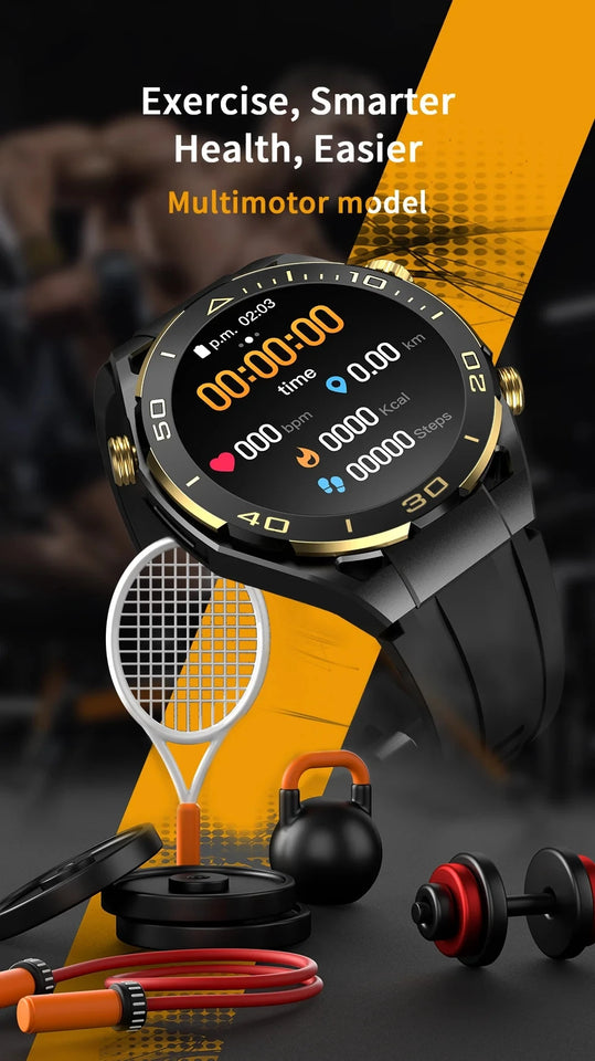 AlphaTech™ - Multifunctional Bluetooth Casual Smart Watch