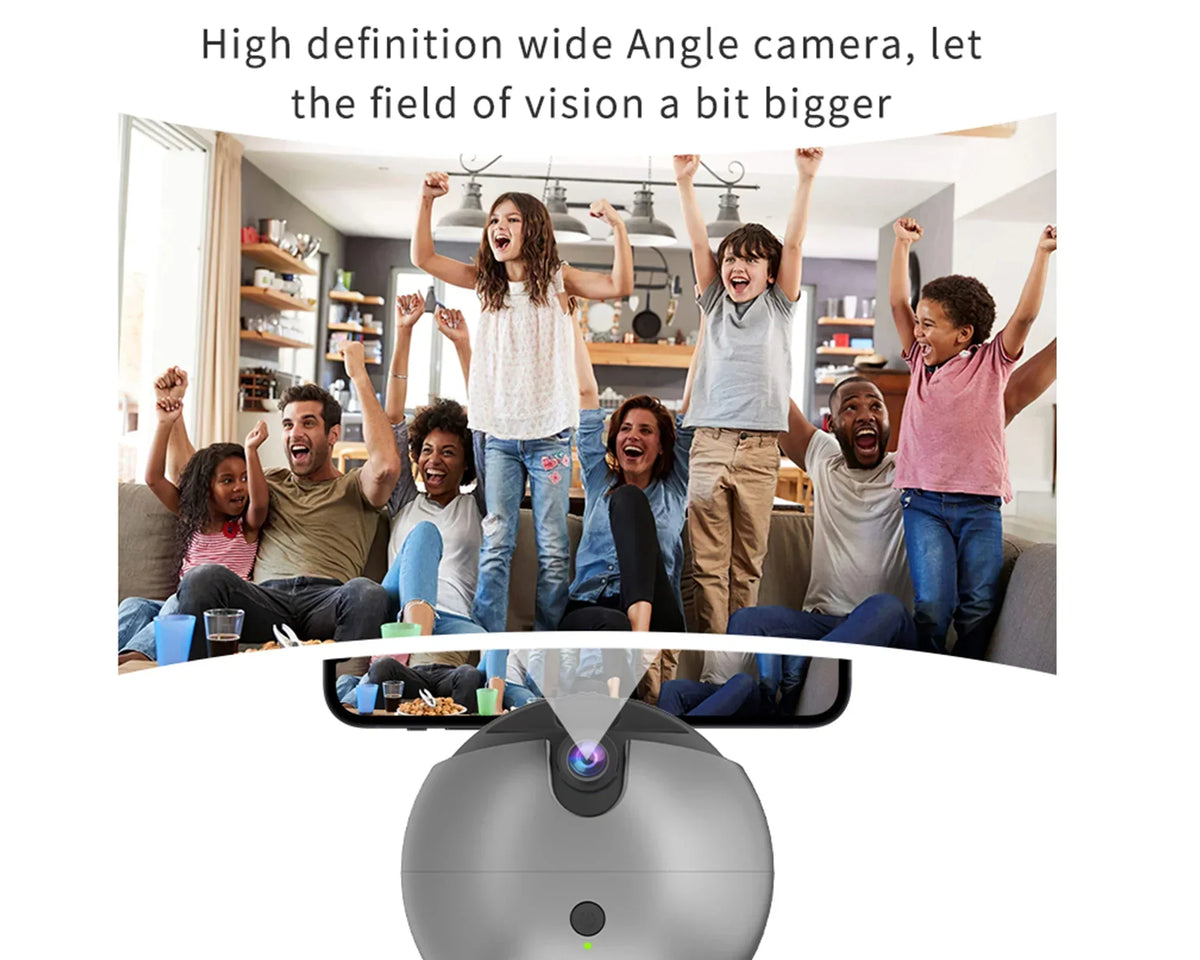FocusFlow™ - AI Auto Face Tracking Tripod 360 Rotation