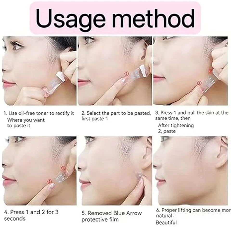 🔥Last Day 70% OFF🔥Invisible Face Lifter Tape✨Has a delicate V face (120pcs)