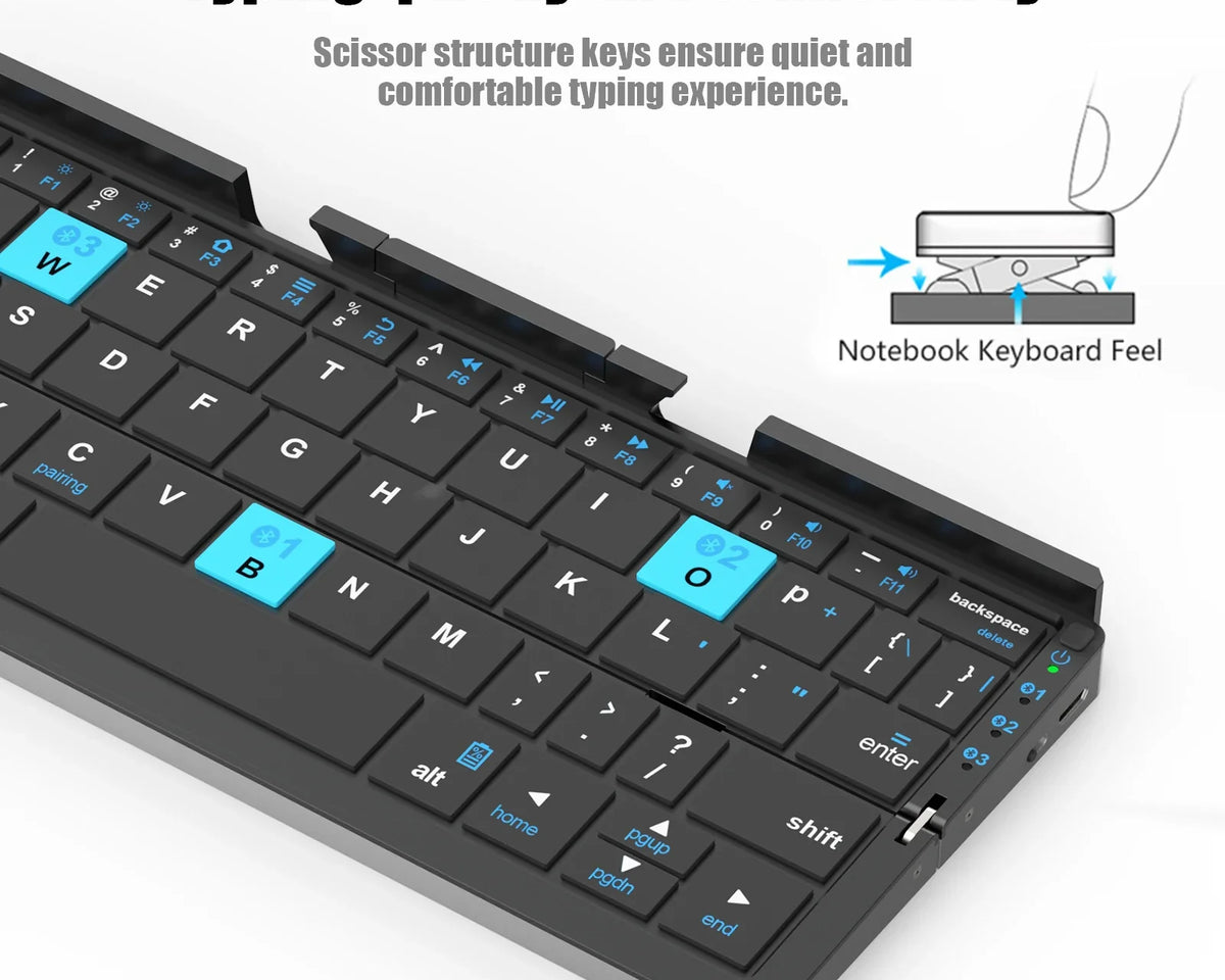 FoldBoard ™  - Bluetooth Foldable Keyboard
