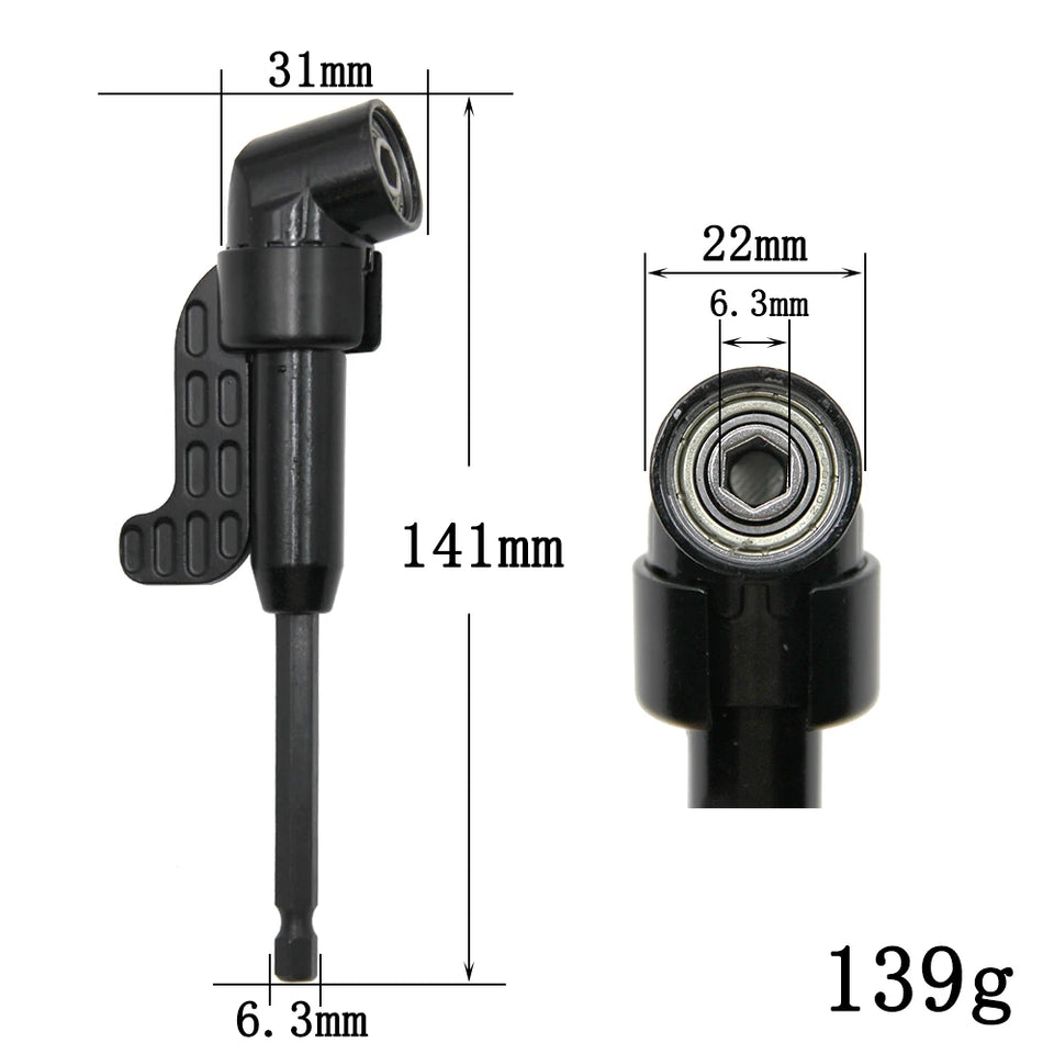 Multi-Angle Drill Bit Extension