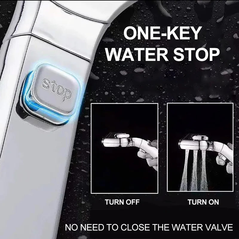RainFlow™ -  4 Mode Adjustable Handheld Shower Head