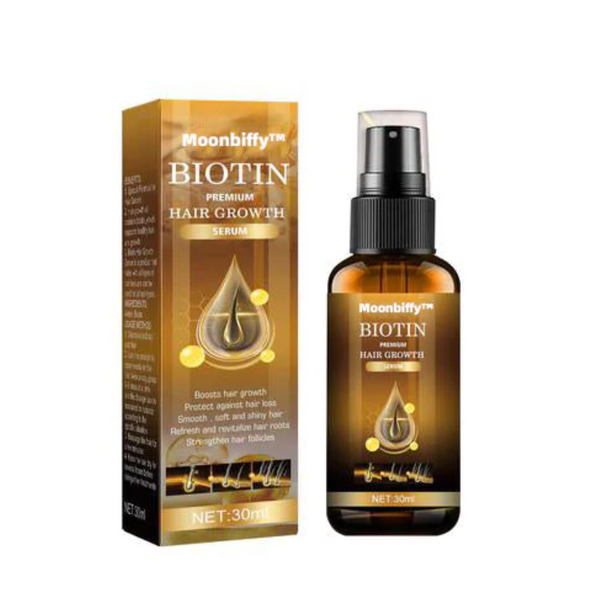 🔥(LAST DAY SALE-80% OFF) Moonbiffy™ Biotin Premium Hair Growth Serum