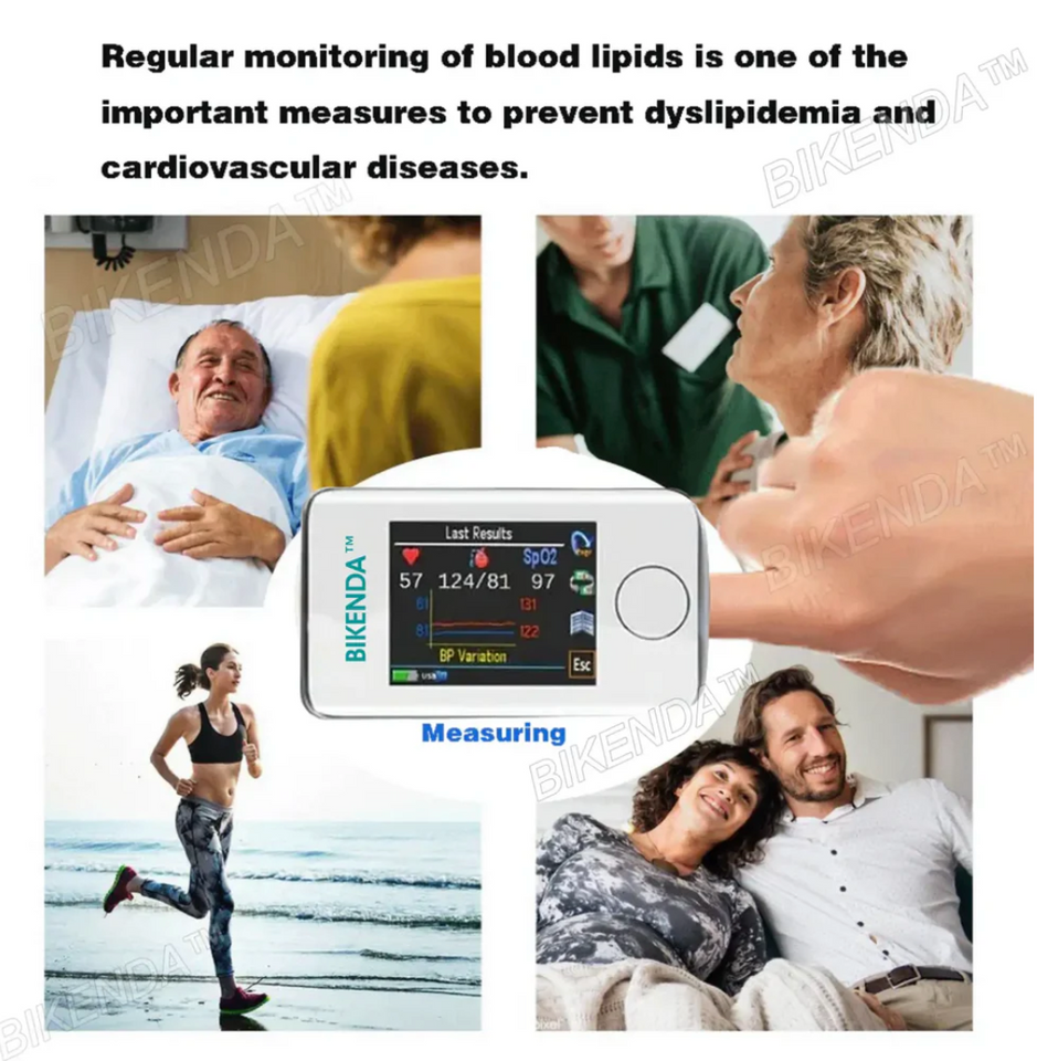 Bikenda™ Non-Invasive Blood Glucose Meter (Powerful 8-in-1 detection)