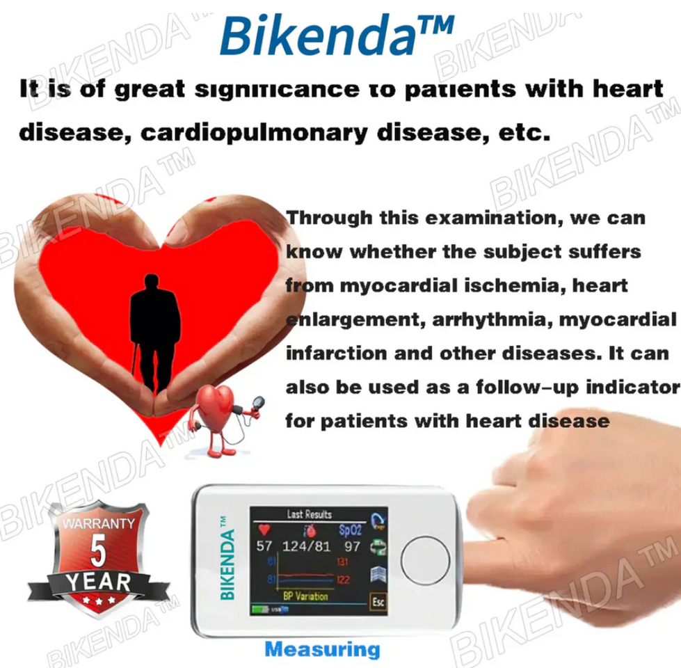 Bikenda™ Non-Invasive Blood Glucose Meter (Powerful 8-in-1 detection)
