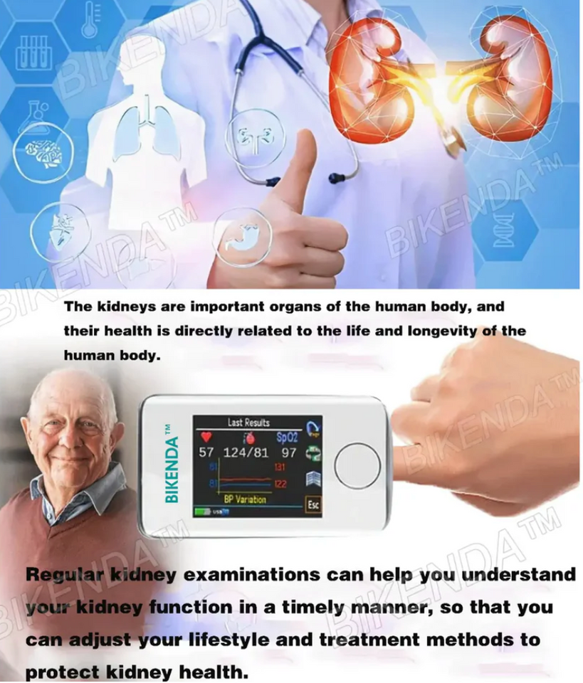 Bikenda™ Non-Invasive Blood Glucose Meter (Powerful 8-in-1 detection)