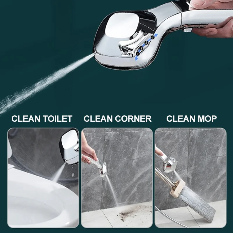 RainFlow™ -  4 Mode Adjustable Handheld Shower Head