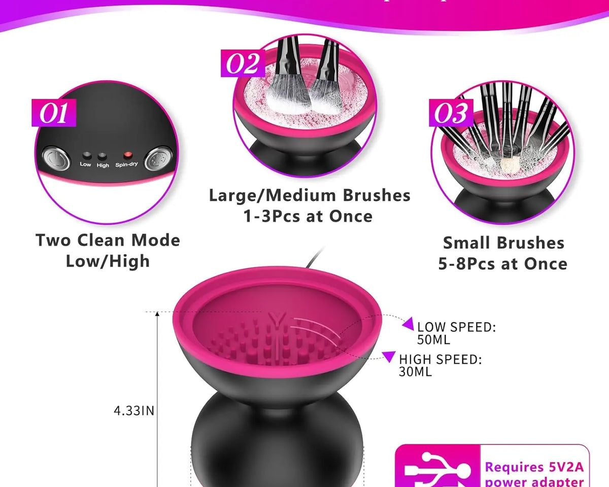 BrushWhirl™ - Automatic Brush Cleaner